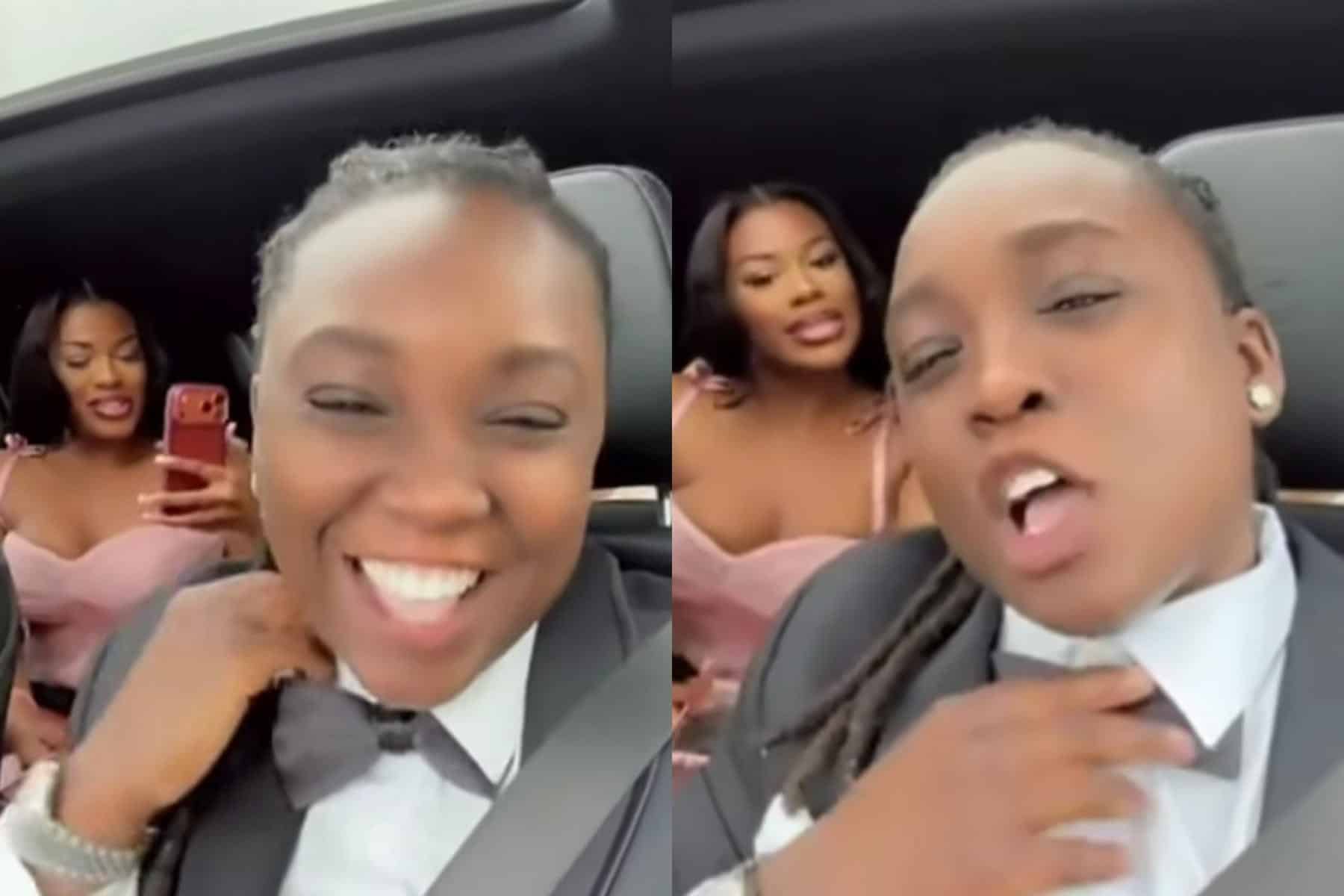 Bbnaija’s Angel Smith Weds Female Partner In Elegant All-black Ceremony