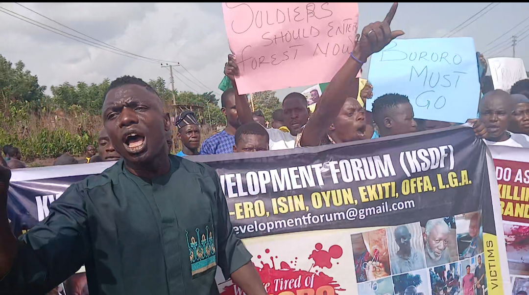 Kwara residents protest against insecurity, demand urgent action