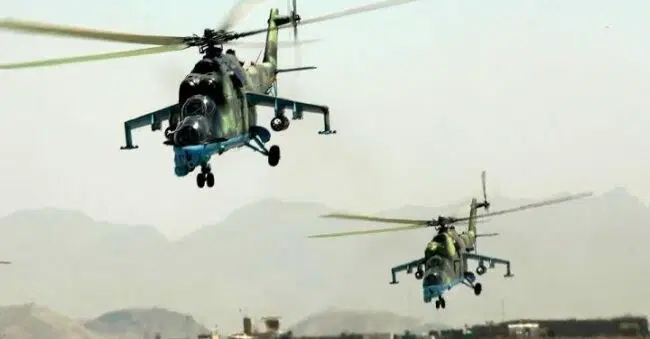 NAF air strike destroys terrorist base in North-East