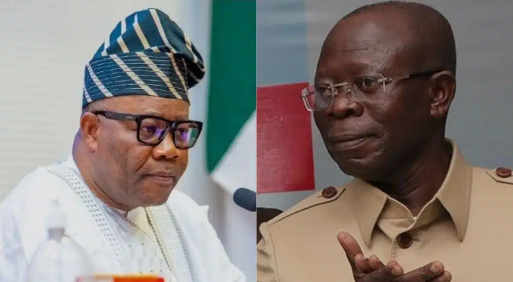 Tension in Senate as Akpabio clashes with Oshiomhole over “unruly” conduct