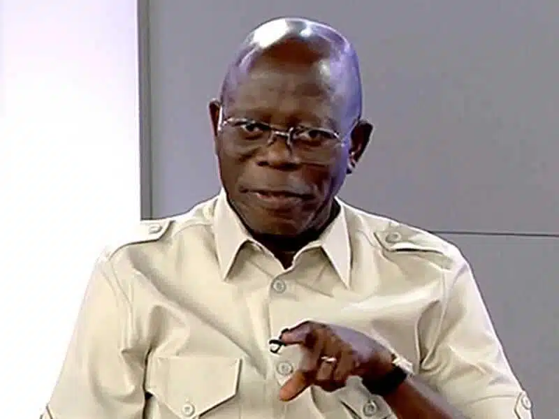 Oshiomhole Warns Senate Against Rushed Lawmaking, Says It Could Encourage Dictatorship