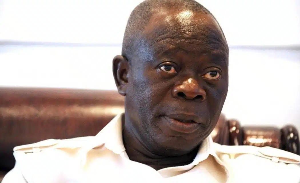 Oshiomhole Mocks Opposition Crisis, Says Atiku Is APC’s ‘Best Campaign Manager’