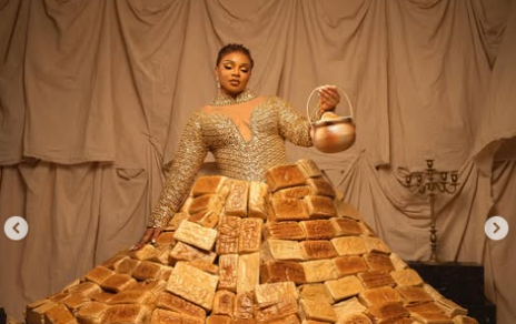 AMVCA 12: Guinness World Record Reacts to BBNaija Queen’s Bread-Inspired Outfit