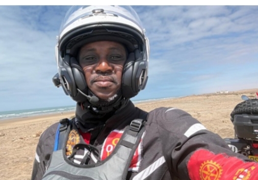 Against All Odds: Nigerian Cyclist Crosses Continents to Support Polio Eradication Campaign