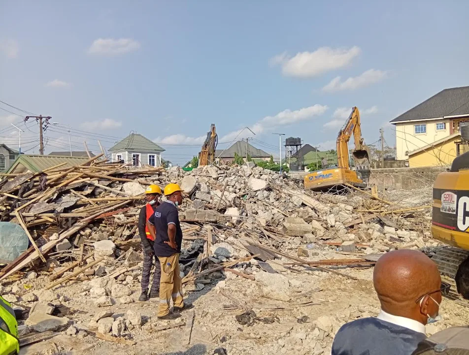 One Feared Dead, Several Trapped as Building Collapses in Rivers State