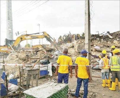 Death Toll in Lagos Building Collapse Hits Eight, 26 Rescued
