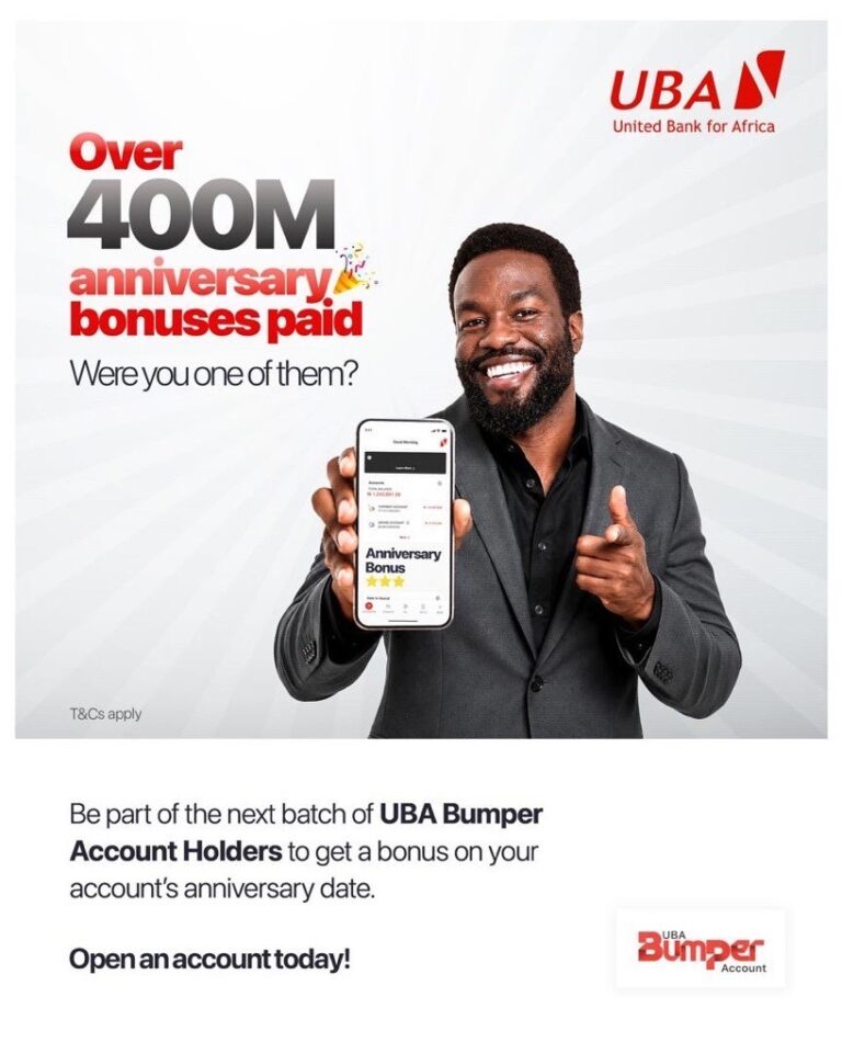 UBA rewards loyal customers with over ₦400m Bumper Account anniversary bonus