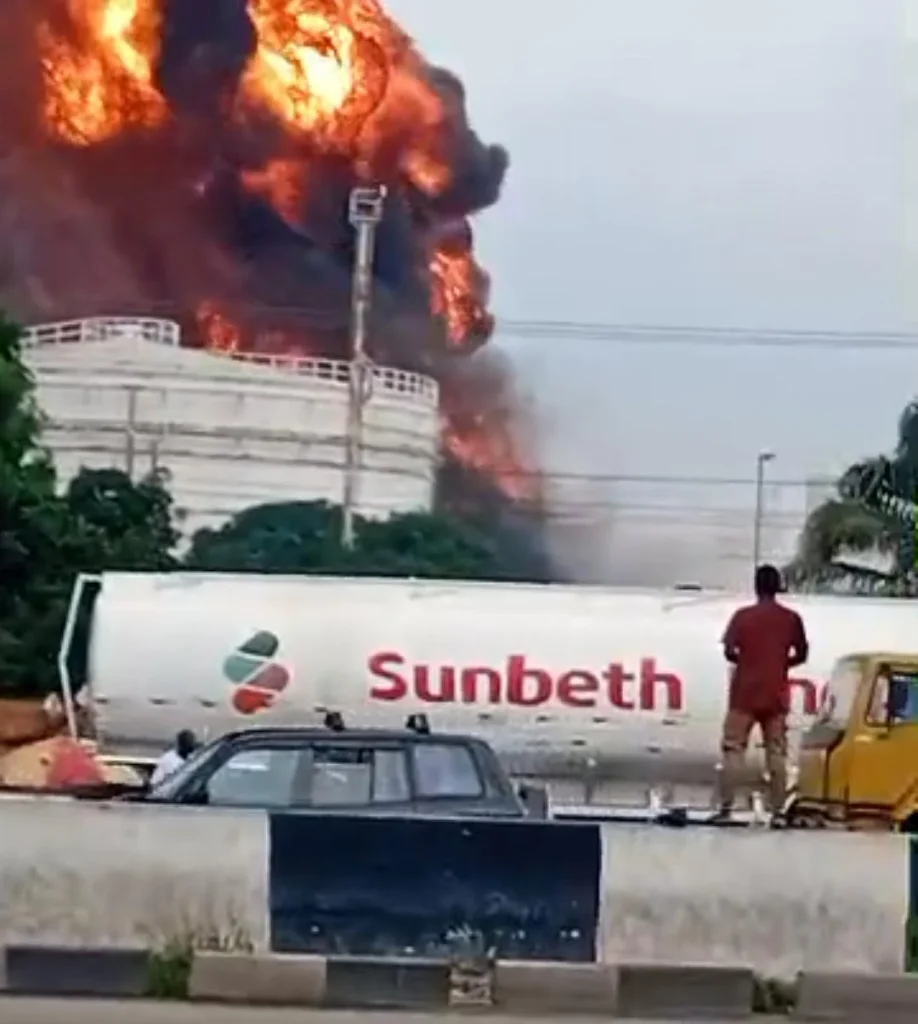 Fire Guts Fuel Terminal In Lagos