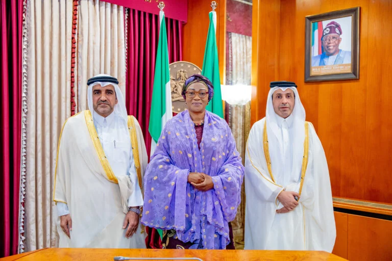 Tinubu on top of security challenge, First Lady tells Qatari envoy