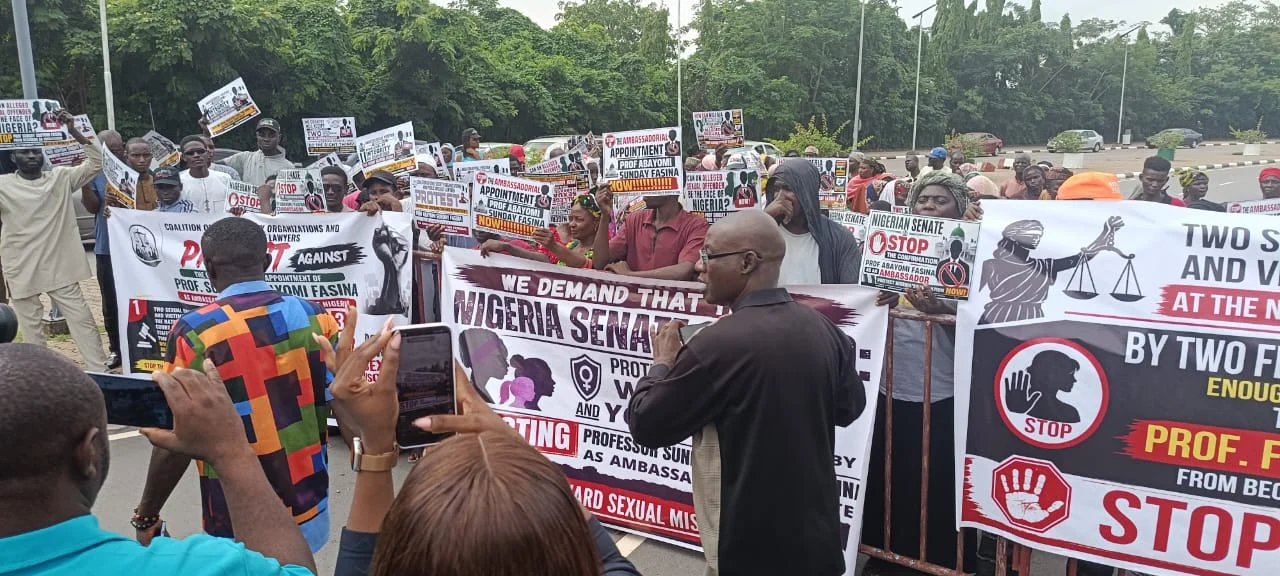 Protesters want N’Assembly to halt ex-FUOYE VC’s ambassadorial confirmation