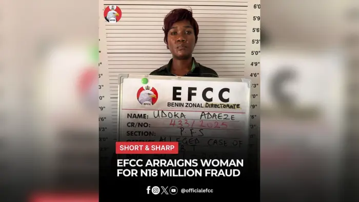 EFCC arraigns woman over alleged N18m fraud