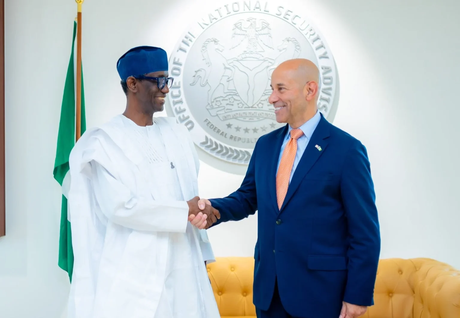 Ribadu, US envoy discuss security cooperation