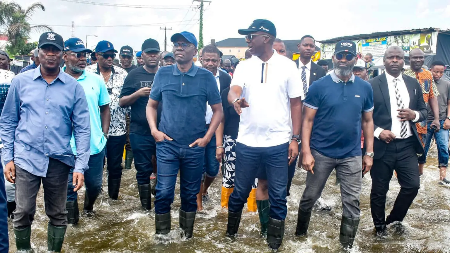 Sanwo-Olu inspects flooded communities, promises intervention