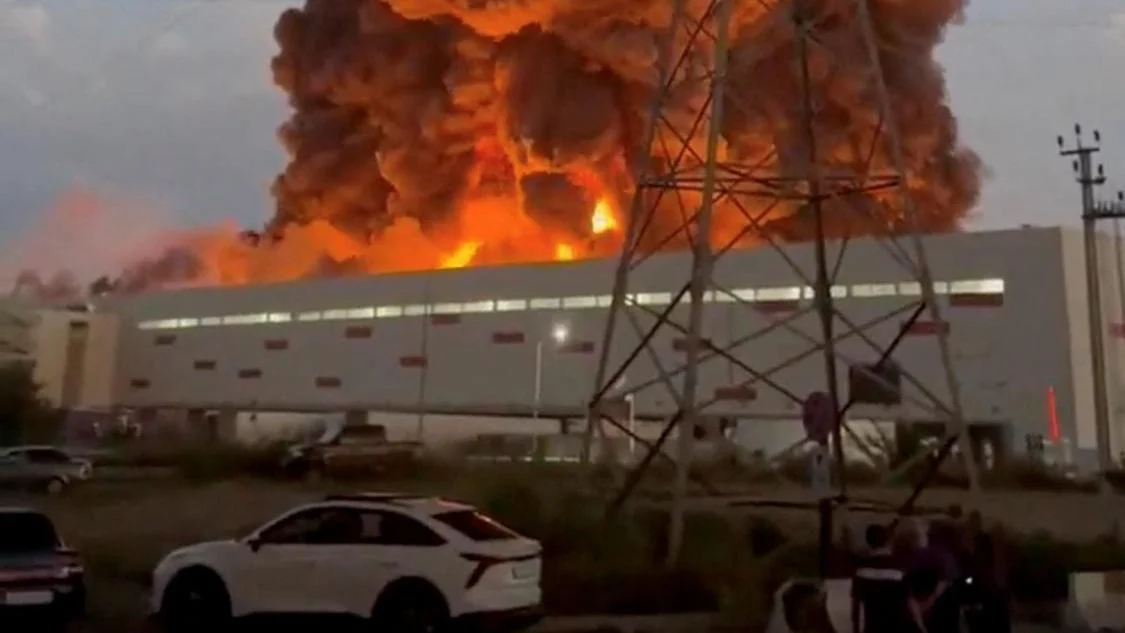 Ukraine drone attack hits Russia’s Amazon warehouse