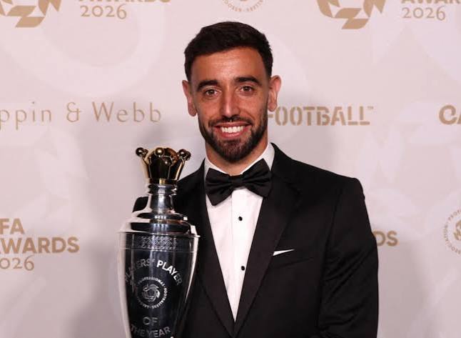 Bruno Fernandes, Shaw Lead Star-Studded Winners at 2026 PFA Awards