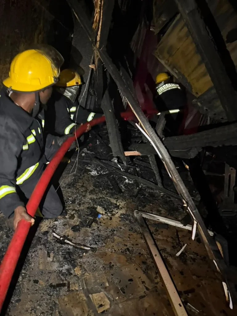 Fire Destroys 12 Shops at Kwara Shopping Complex