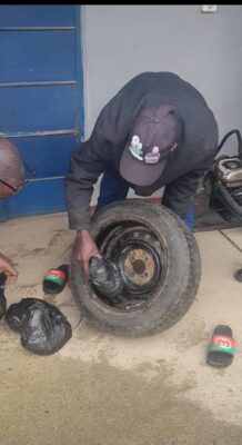 Police Arrest Two as Canadian Loud Is Found Concealed Inside Car Tyre in Oyo