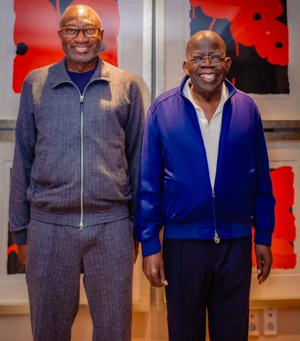 Tinubu, Otedola Meet at Private Dinner in Paris