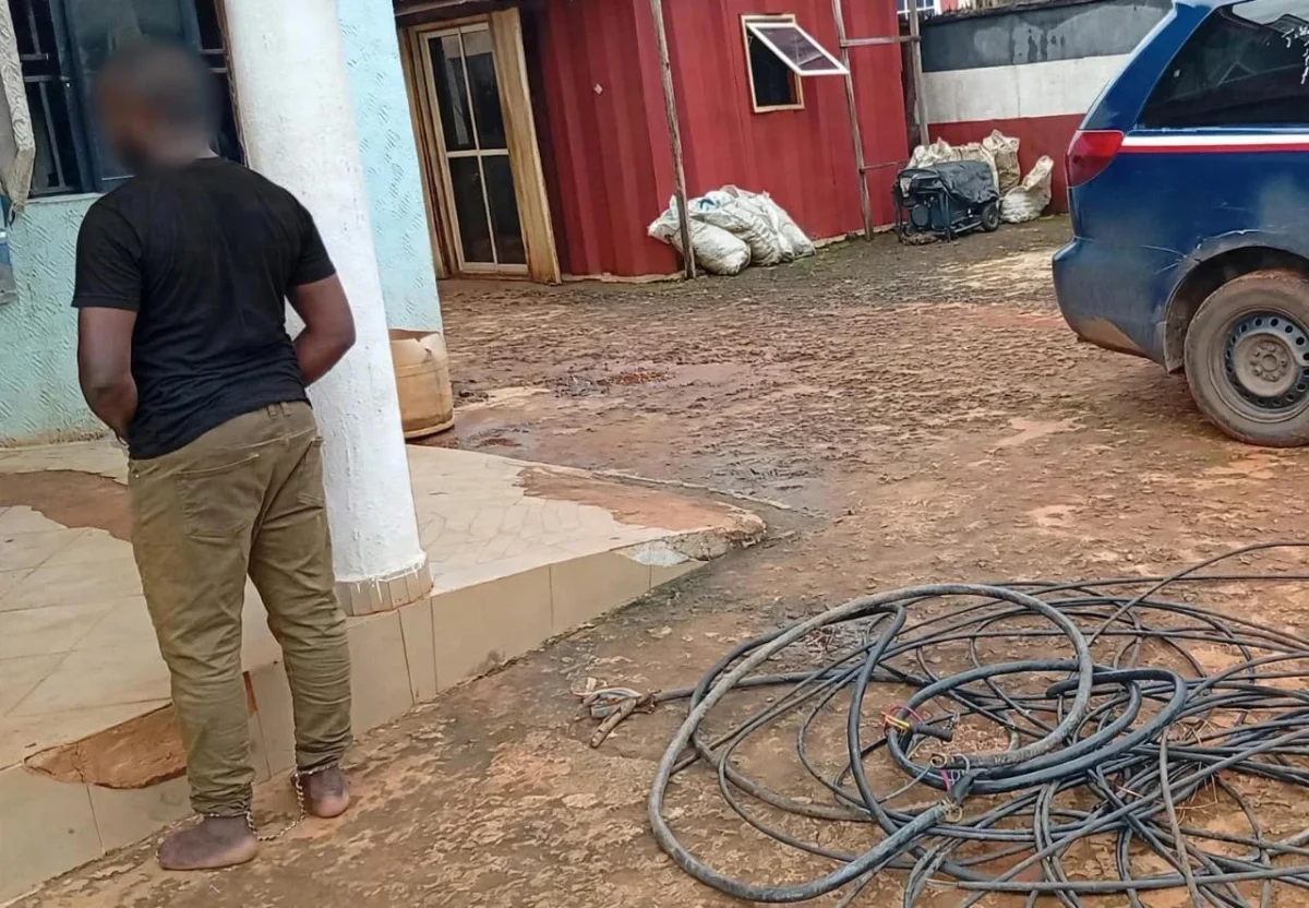 NSCDC Arrests 24-Year-Old Man for Vandalizing Telecommunications Mast in Anambra