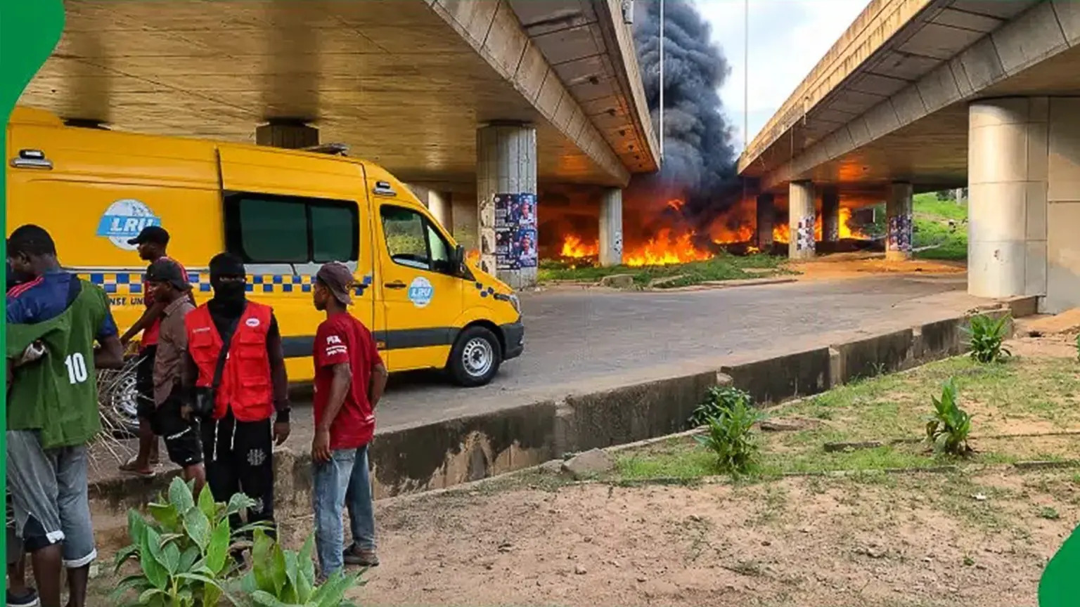 LASEMA warns of fresh danger from burnt tanker under Otedola Bridge
