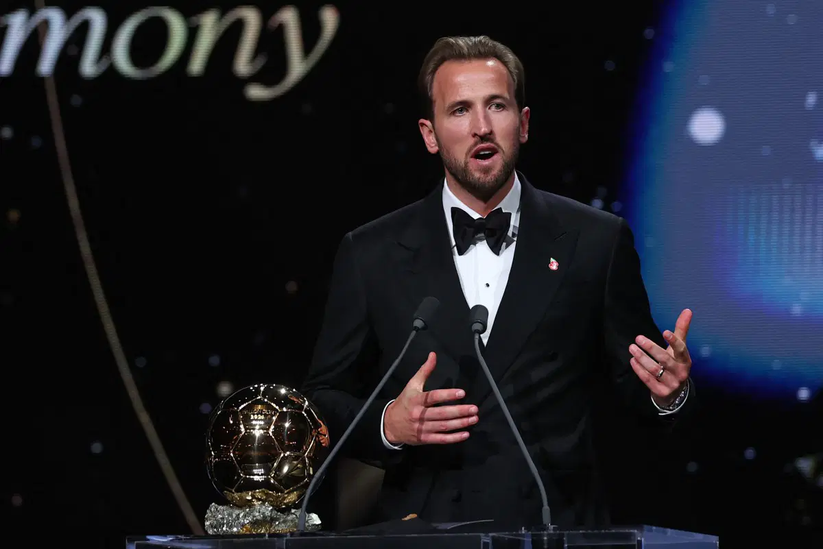 Ballon d’Or win ‘feels like a dream’, says Kane as tributes pour in