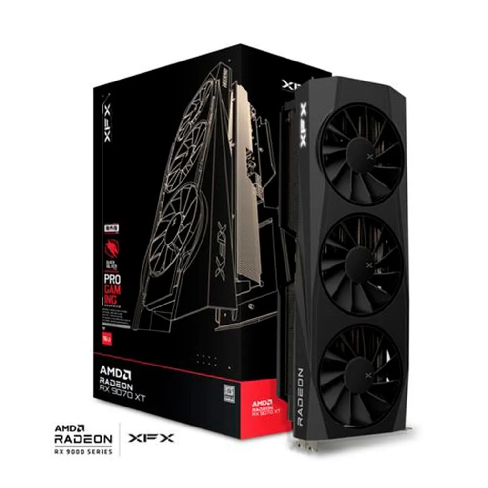 Placa de Vídeo XFX RX 9070 XT 16GB Quicksilver Gaming EDITION