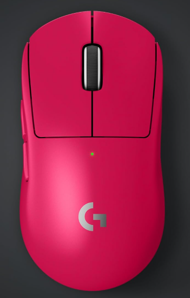 Mouse Gamer Sem Fio Logitech G PRO X SUPERLIGHT 2 LIGHTSPEED, Sensor HERO 2 44K DPI, Bateria Recarregável, Rosa Magenta