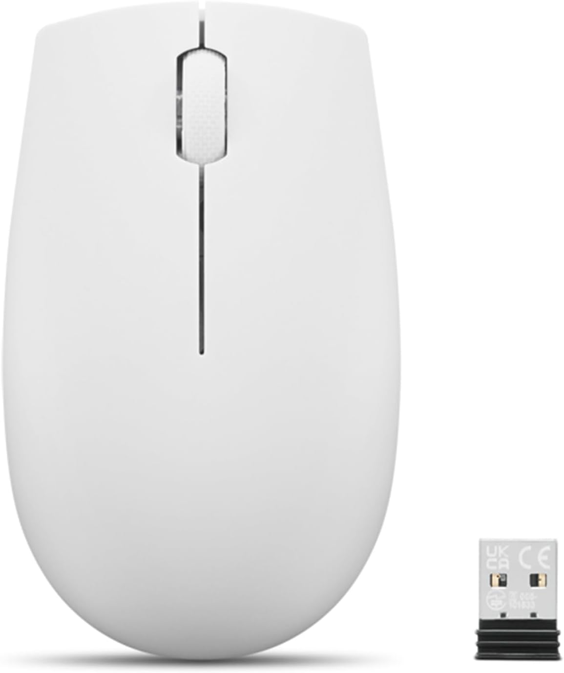 Mouse sem fio compacto Lenovo 300, Cinza Claro, Gy51l15677