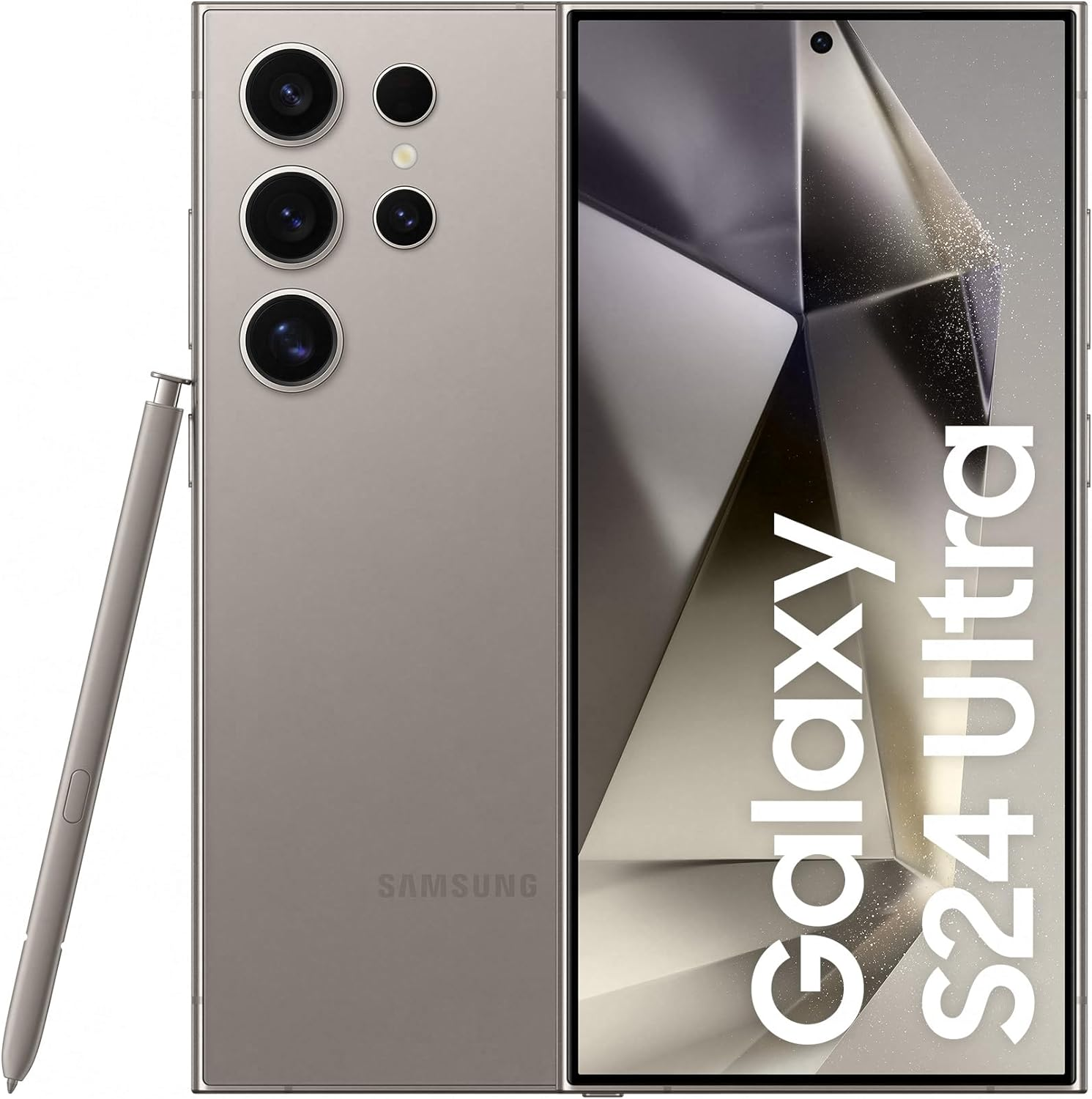 Smartphone Samsung Galaxy S24 Ultra, Galaxy AI, Selfie de 12MP, Tela de 6.8" 1-120Hz, 256GB, 12GB RAM - Titânio Cinza