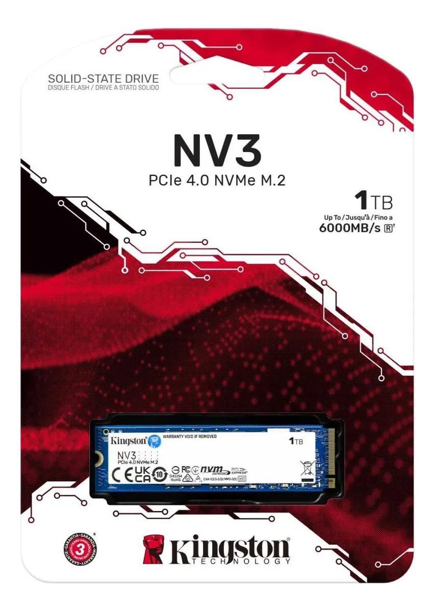 SSD M.2 2280 Nvme Kingston NV3 PCie 4.0, 1TB