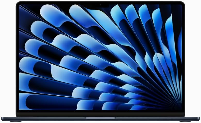 Notebook MacBook Air (2023) Apple com chip M2: tela Liquid Retina de 15,3 polegadas, 16 GB de RAM, 512 B de Memória Interna, Meia-noite