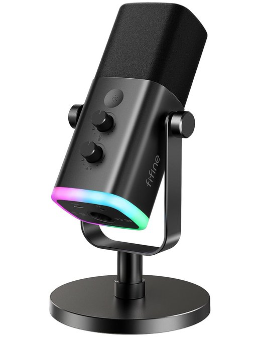 Microfone dinâmico FIFINE AM8, USB/XLR