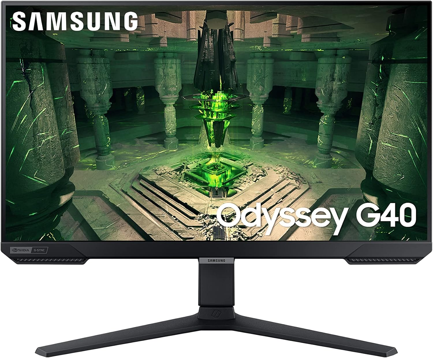 SAMSUNG Monitor Gamer Odyssey 25" Série G40, FHD, 240 Hz, 1ms, Preto