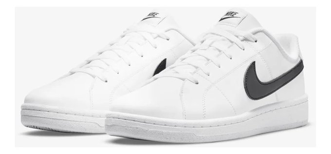Tênis Nike Court Royale 2 Next Nature Masculino, Branco/Preto