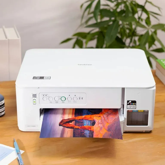 Impressora Multifuncional Brother DCP-T436W Tanque de Tinta, Colorida, Wi-Fi, USB