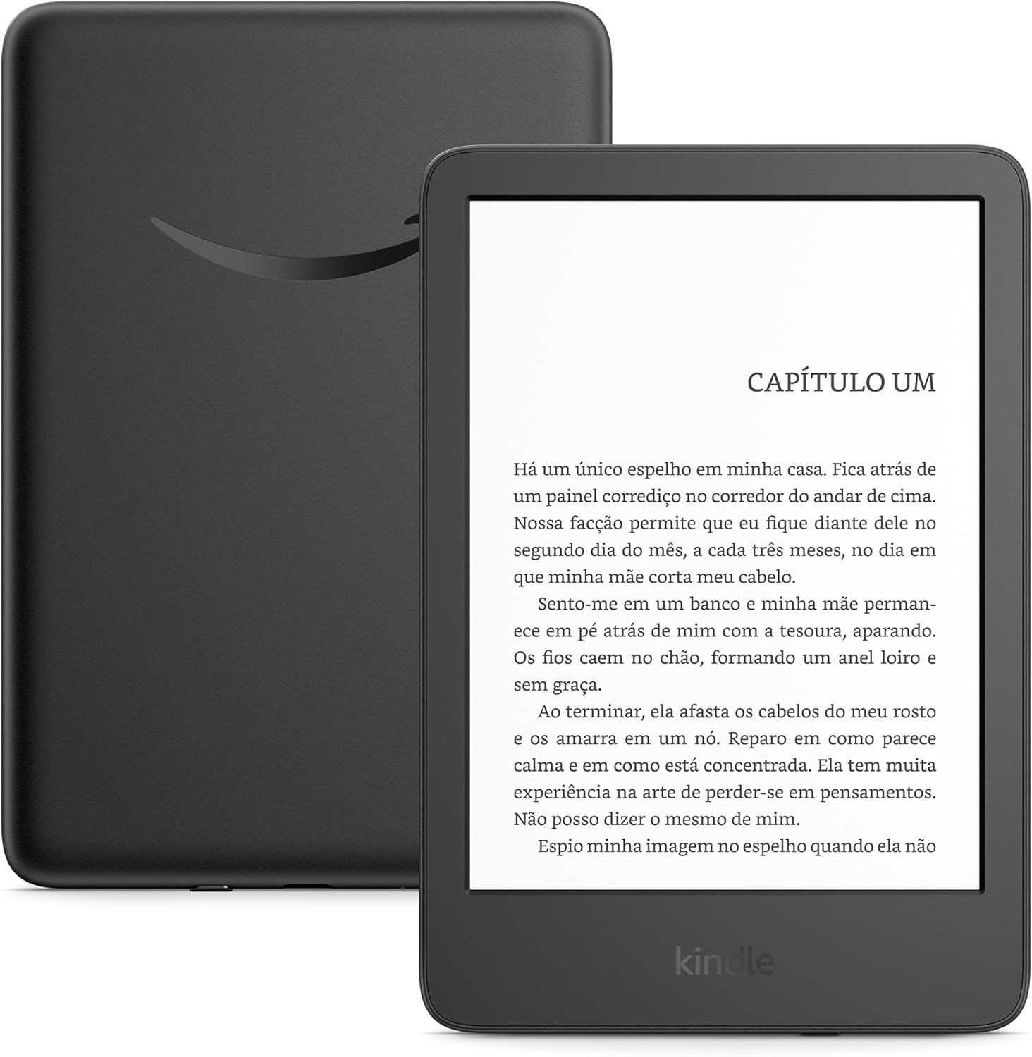 Kindle 16GB (Geração mais recente), Tela Antirreflexo 6", Luz Frontal Ajustável, Preto
