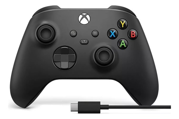 Controle sem fio Xbox Carbon Black