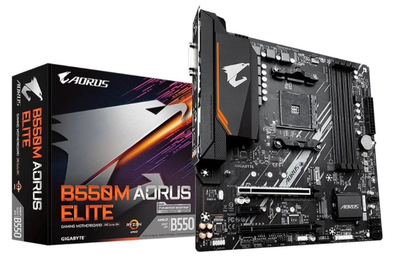 Placa-Mãe Gigabyte B550M Aorus Elite Rev. 1.3, AMD AM4, Micro ATX, DDR4