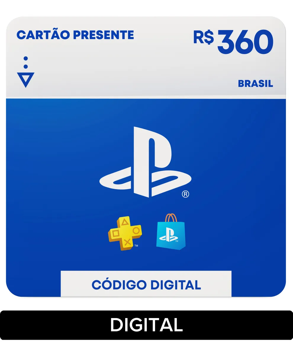 Sony PlayStation Gift Card (Digital) - R$ 360
