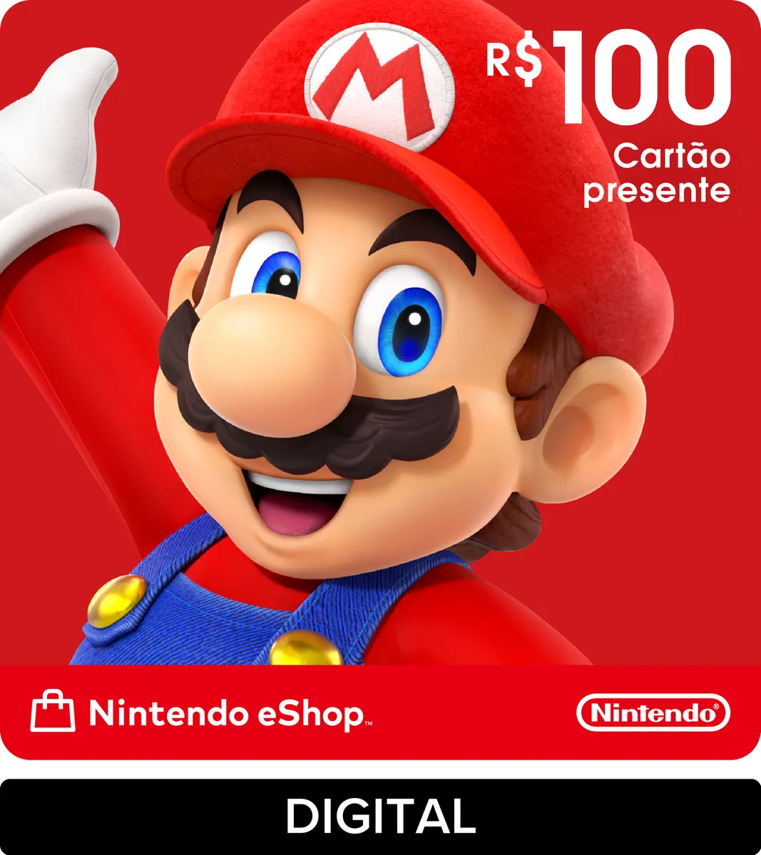 Nintendo Gift Card eShop (Digital) - R$ 100