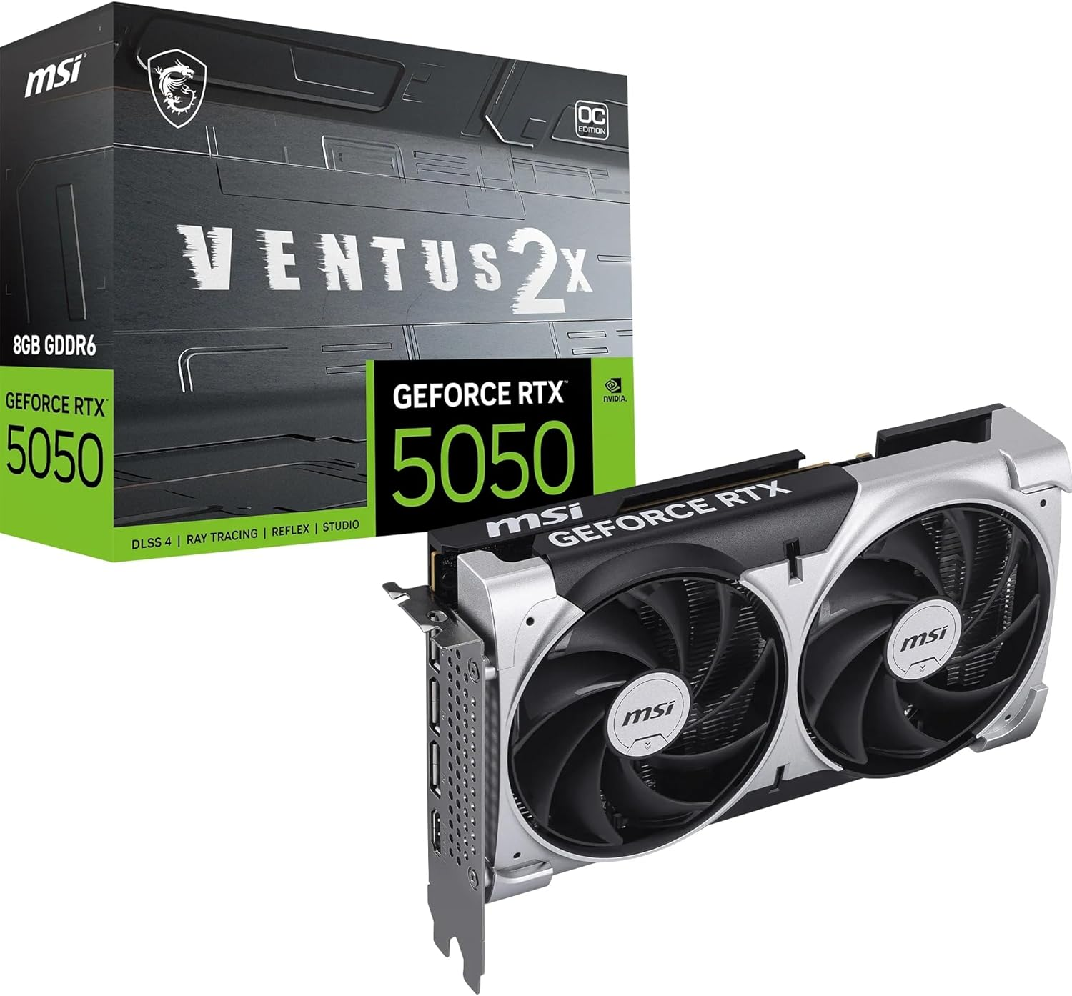 Placa de Vídeo MSI RTX 5050 8GB VENTUS 2X OC