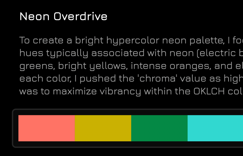 AI Palette Generation
