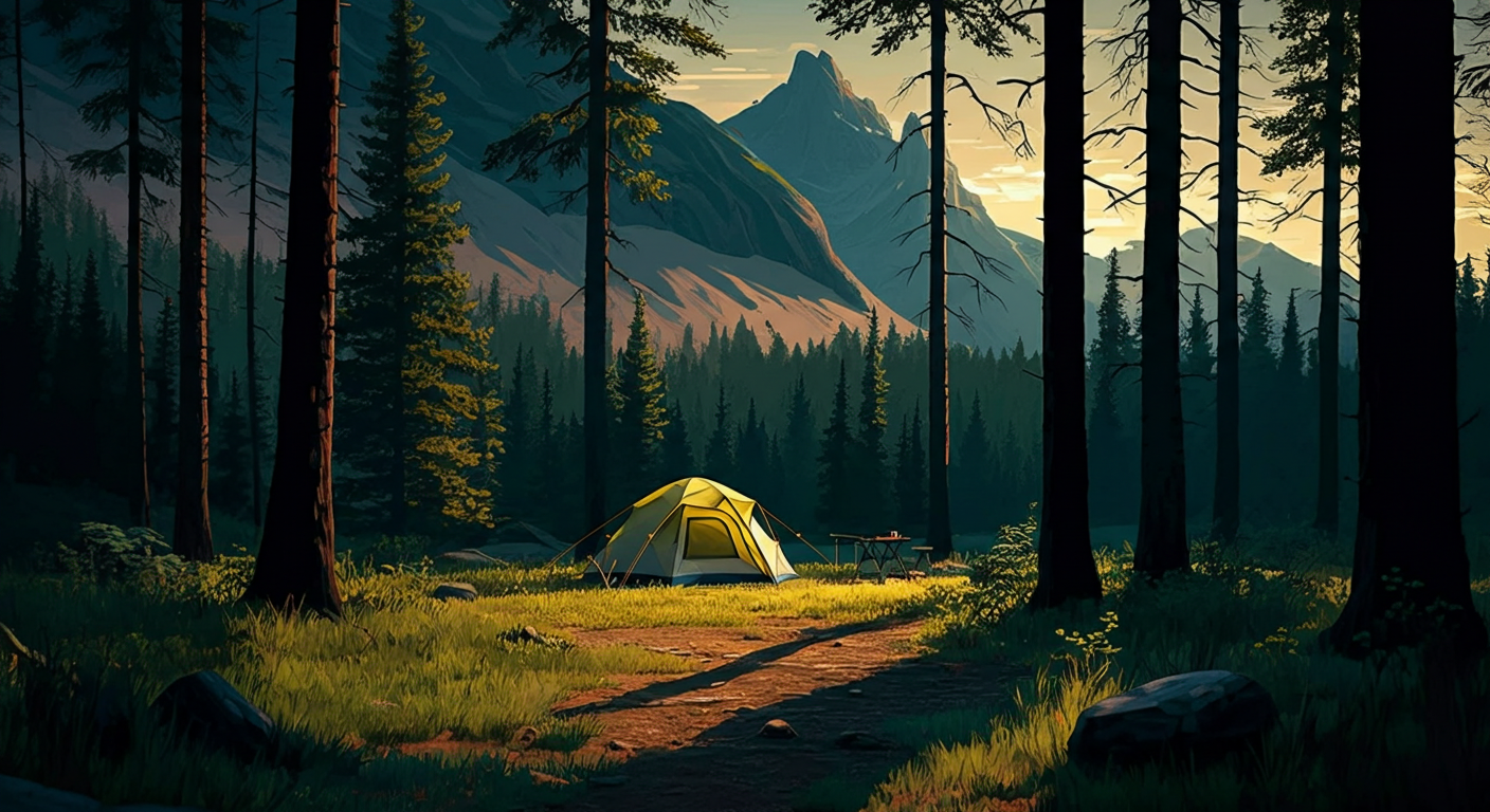 Illustration for article: How to Find the Best Camping Spots Near Me
