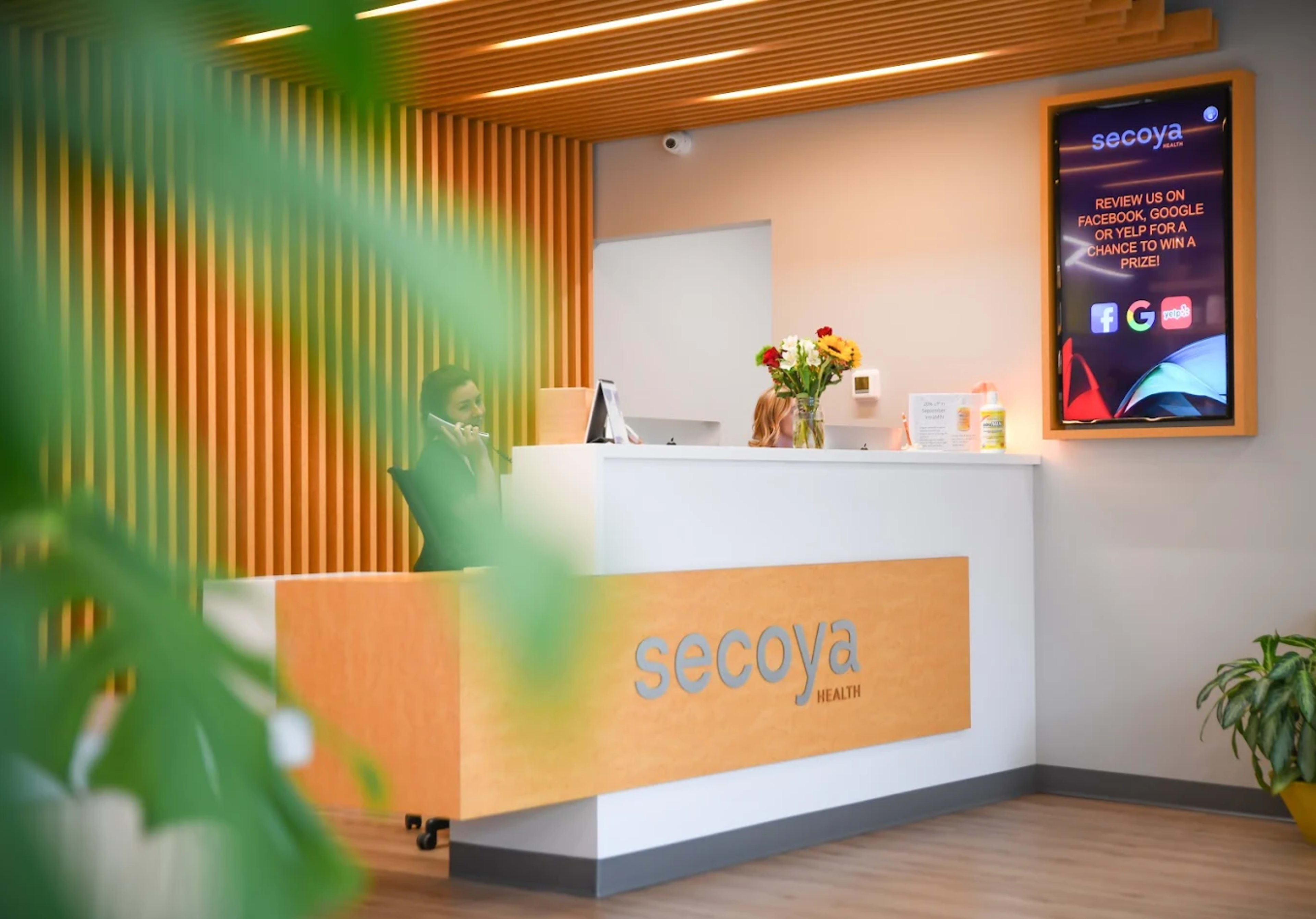 Secoya Health clinic interior with natural light and modern design