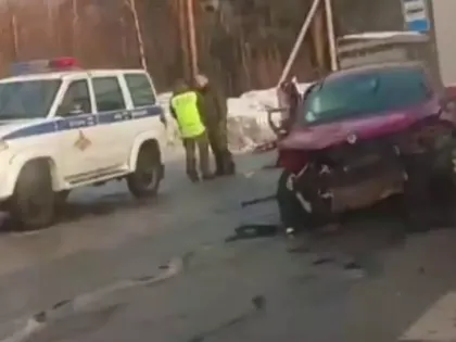 Появилось видео с места страшной трагедии на нижегородской трассе