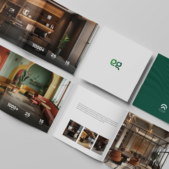 Evergreen brochure interior spreads