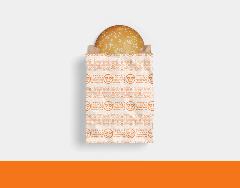 Tea Today branded paper snack bag