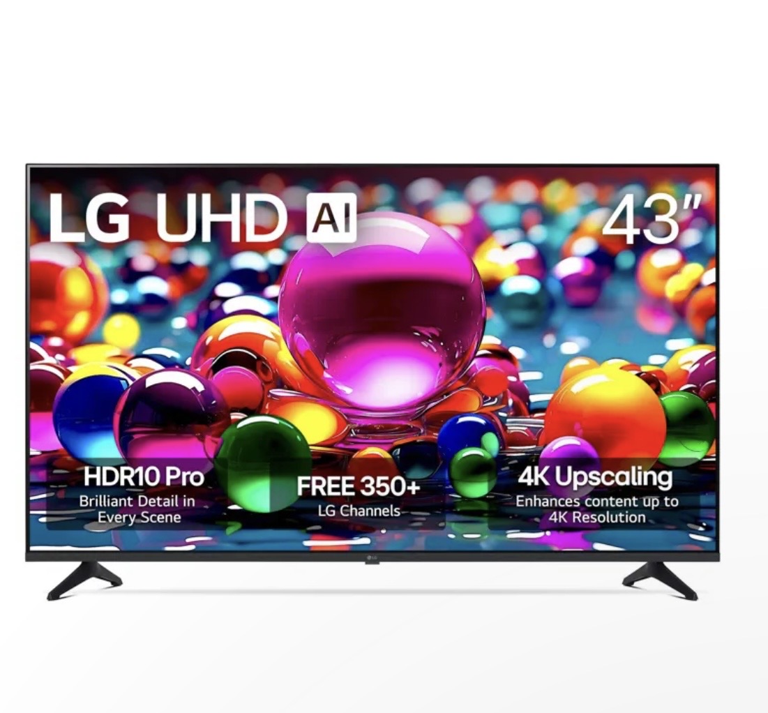 LG TV 43" Smart 4K UHD
