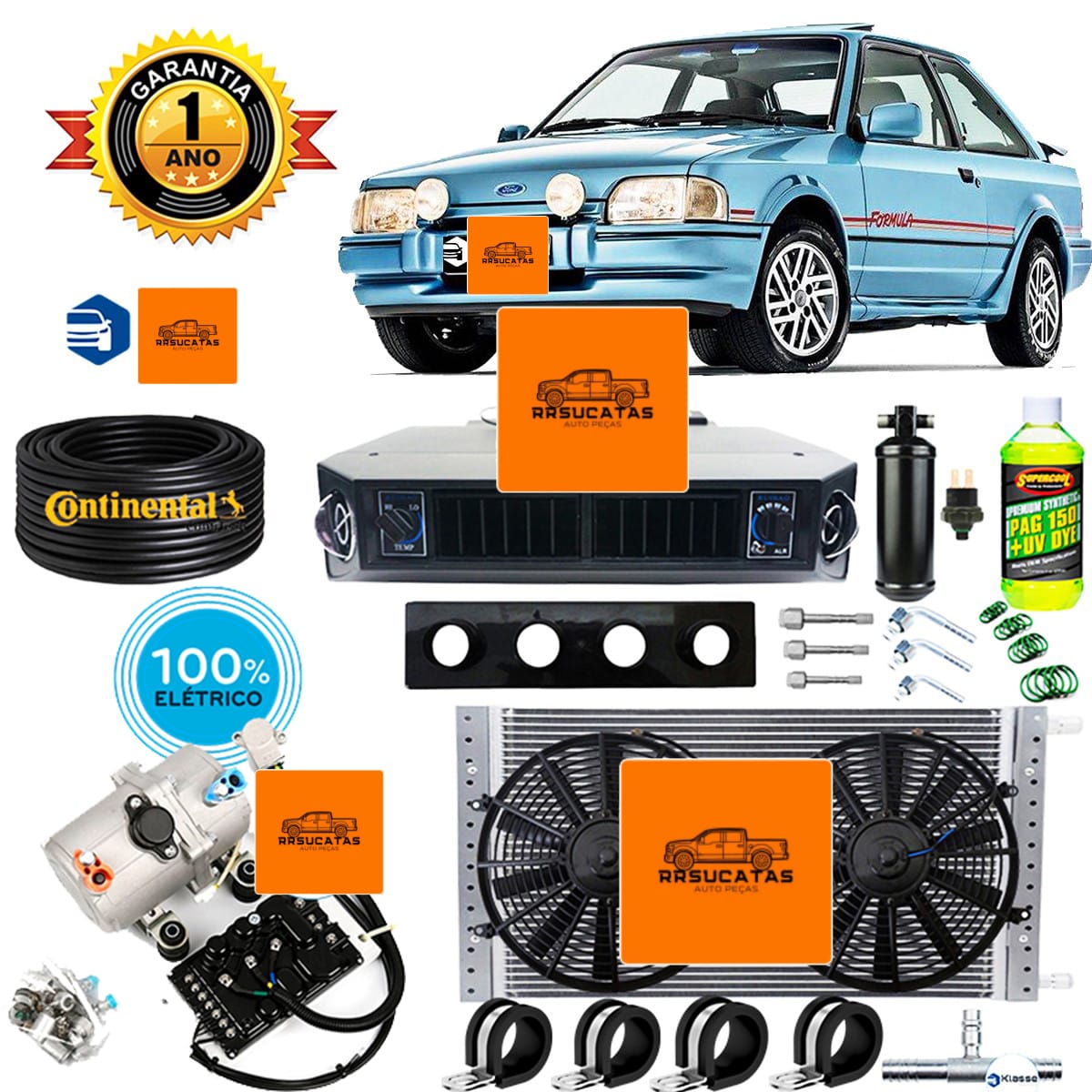Kit ar condicionado Escort Ap 1.8