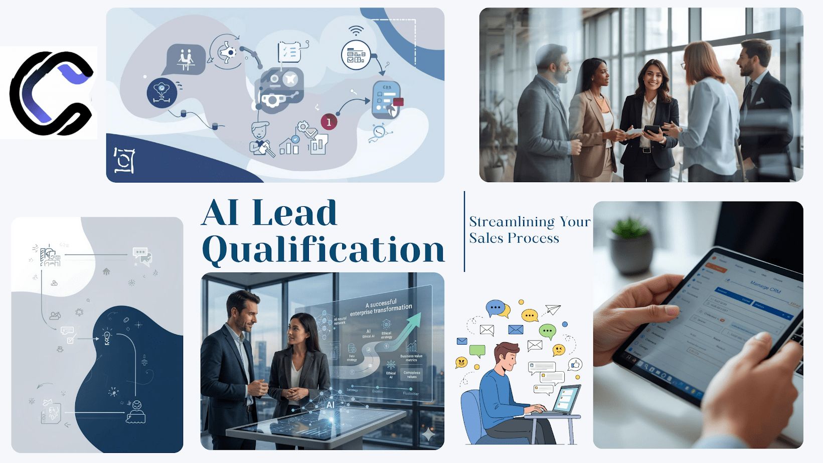 Converiqo AI workflow showing questions routing CRM flow automation and AI qualification